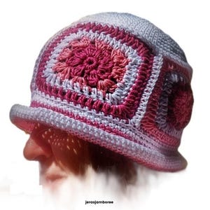 Crochet Pattern Bucket Hat, Granny Square Bucket Hat Pattern, Bucket Hat Crochet Pattern, Crochet Pattern Hat, PDF Crochet Pattern