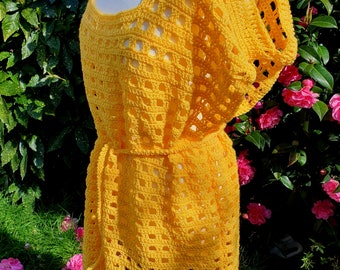 Crochet Beach Cover Up Pattern, Crochet Beach Dress, Crochet Beach Cover, Crochet Beach Wear, Swimsuit Cover Up