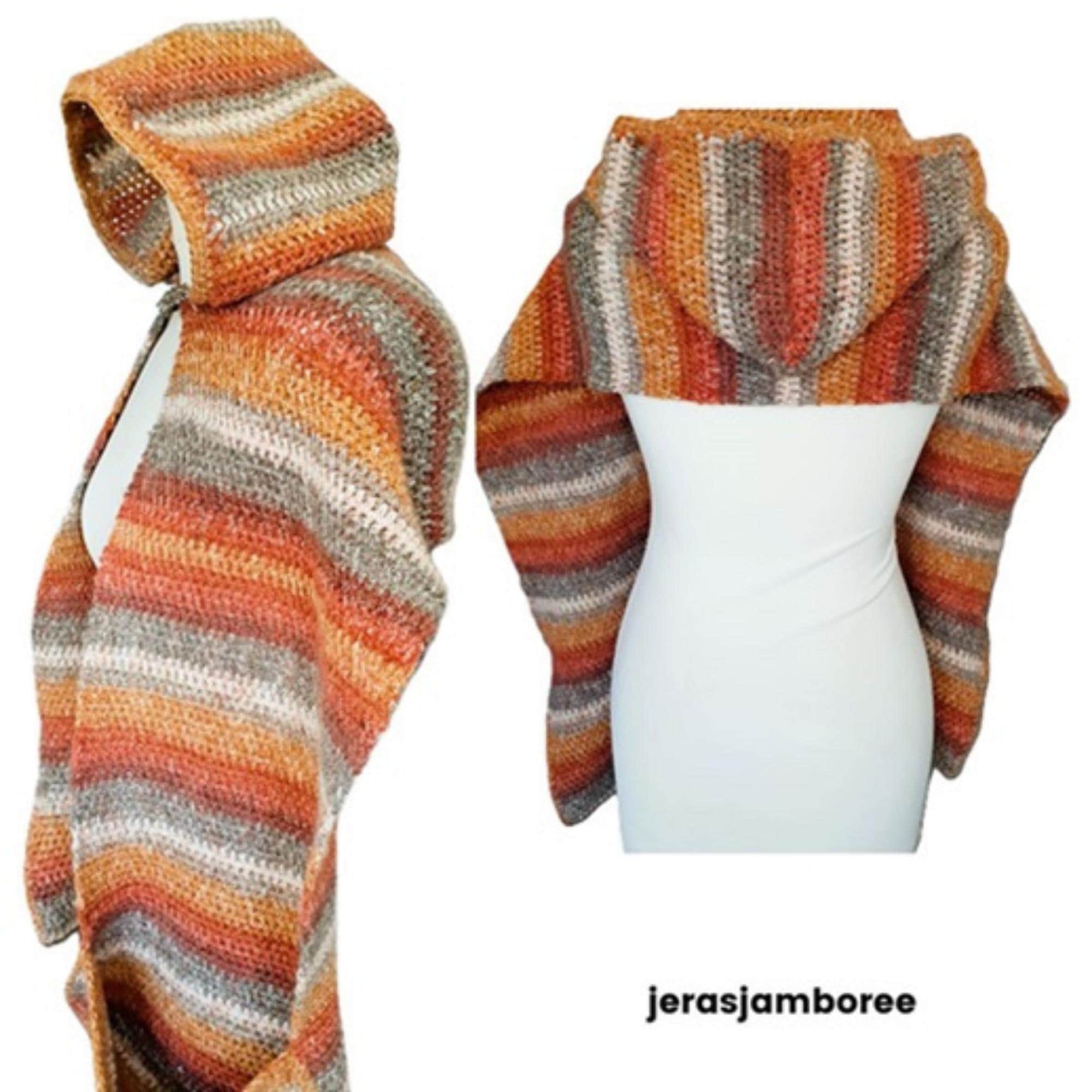 Crochet Hooded Scarf