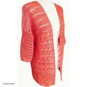Summer Crochet Cardigan Pattern, Lacy Crochet Cardigan Pattern, Lightweight Crochet Cardigan Pattern, Easy Crochet Cardigan Pattern