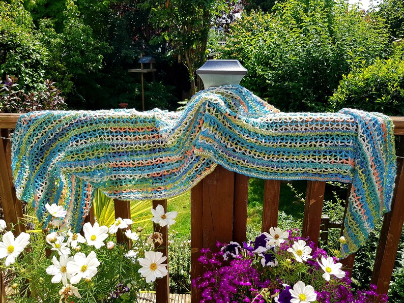 Rectangular Shawl Crochet Pattern, Shawl Crochet Pattern, Crochet Shawl ...