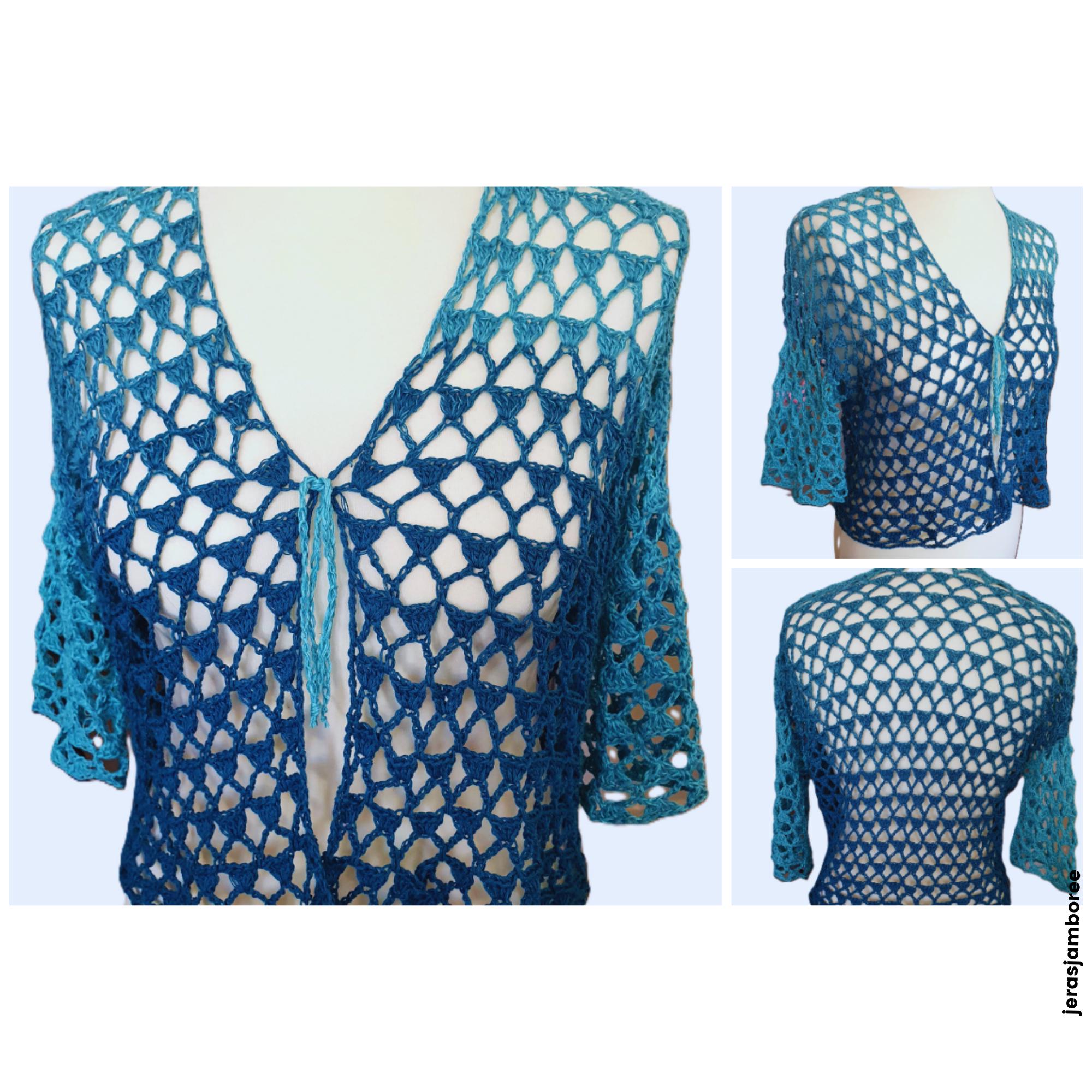 Bolero Crochet Pattern Crochet Bolero Top Short Sleeve Crochet Top