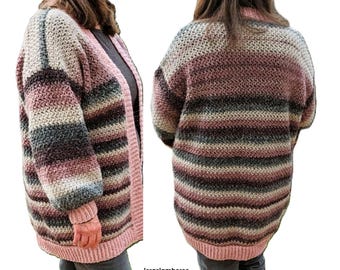 Crochet Cardigan Pattern, Crochet Jacket Pattern, Easy Crochet Cardigan Pattern, Easy Crochet Sweater, Crochet Cardigan Pattern for Women