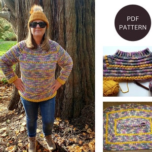 CROCHET PATTERN, Crochet Jumper Pattern, Crochet Sweater Pattern, Crochet Jumper Pattern for Women, Crochet Raglan Sweater Pattern