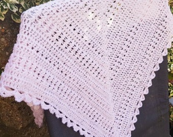 Crochet Triangle Shawl Pattern, Lacy Crochet Shawl, Crochet Shawl Pattern, One Skein Crochet Pattern, Easy Crochet Shawl Pattern