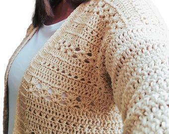 Crochet Cardigan Pattern, Easy Crochet Cardigan Pattern, Easy Crochet Sweater, Beginner Friendly Crochet Pattern