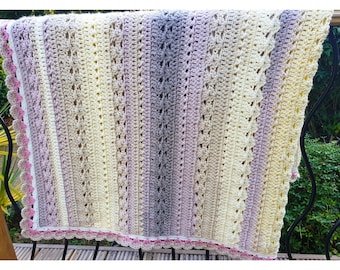 かぎ針編みのアフガン編み図（PDF） – ヴィンテージのひざ掛け