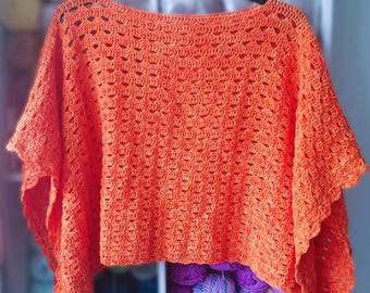 Crochet Poncho Pattern, Crochet Rectangle Poncho, Easy Crochet Poncho, Crochet Poncho Top, Beginner Crochet Pattern, Lacy Poncho