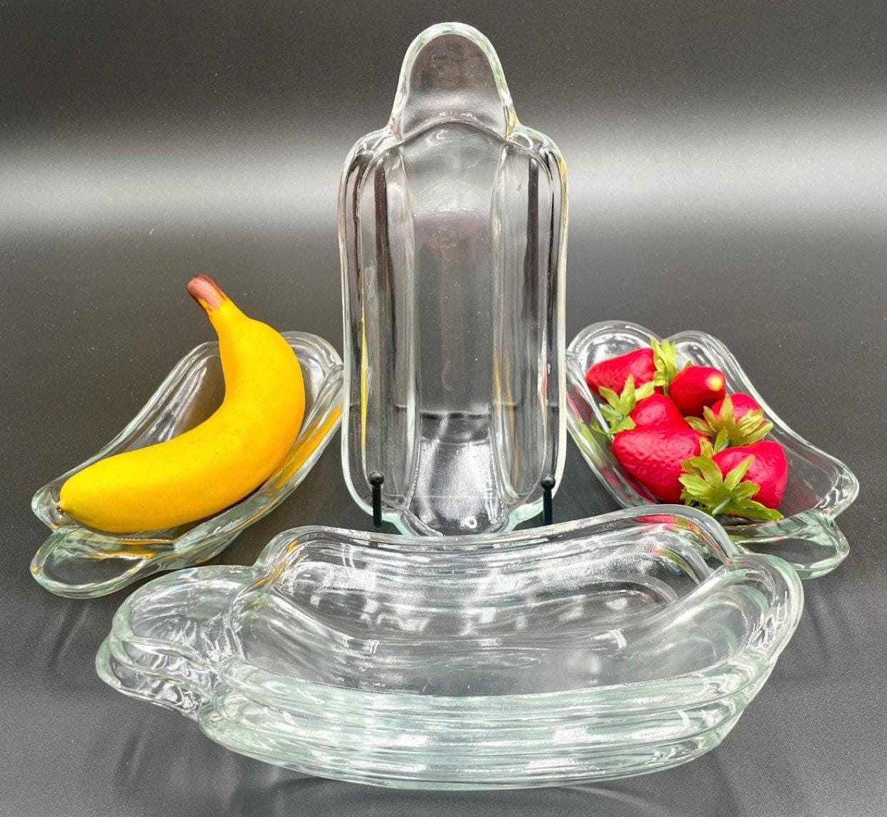 8個または16個セット - インディアナグラスのヴィンテージバナナ