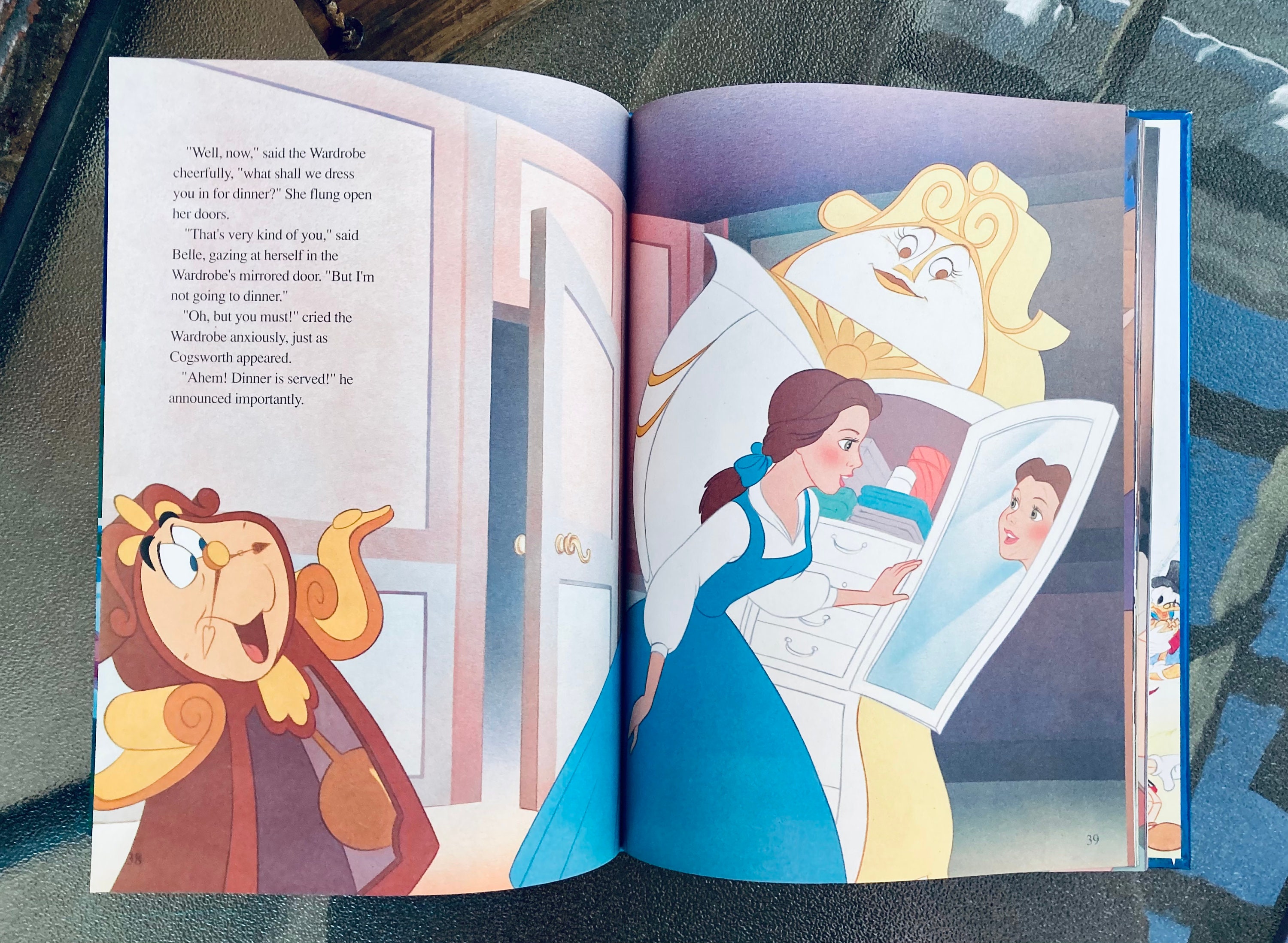 beauty and the beast book with figures