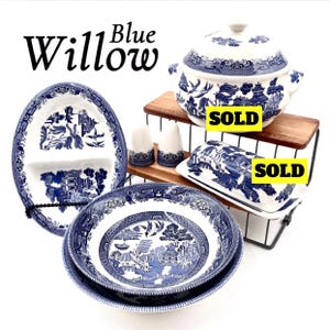 超希少　ブルーウィローパターンのミニセット（日本製） Blue willow japan - Etsy 日本