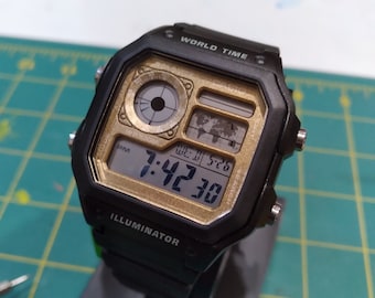 Casio AE1200 world time mod