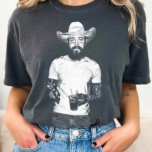 Post Malone Comfort Colors Shirt, Cowboy Post Shirt, Posty Tshirt, Country Shirt, Western Graphic Tee, Concert Shirt, Had Some Help Shirt