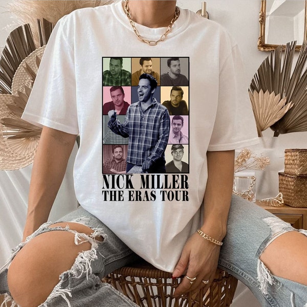 chemise vintage Nick Miller Eras Tour, t-shirt Nick Miller Eras Tour, sweat Nick Miller, sweat à capuche Nick Miller, chemise Nick Miller