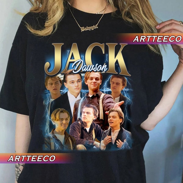 Vintage Jack Dawson Shirt, Jack Dawson Tshirt,Jack Dawson T shirt,Leonardo DiCaprio Shirt,Leonardo DiCaprio T-shirt
