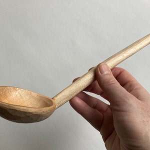 Hand-carved ladle