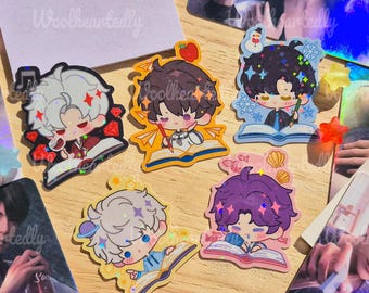 Love and Deepspace LADS Stickers Xavier, Rafayel, Zayne, Sylus, Caleb waterproof holo