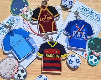 NEW BLLK Bluelock NEL Neo Egoist League acrylic jersey keychains soccer football anime manga