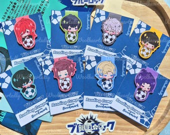 BLLK bluelock mini magnetic bookmarks reading companion soccer football anime manga