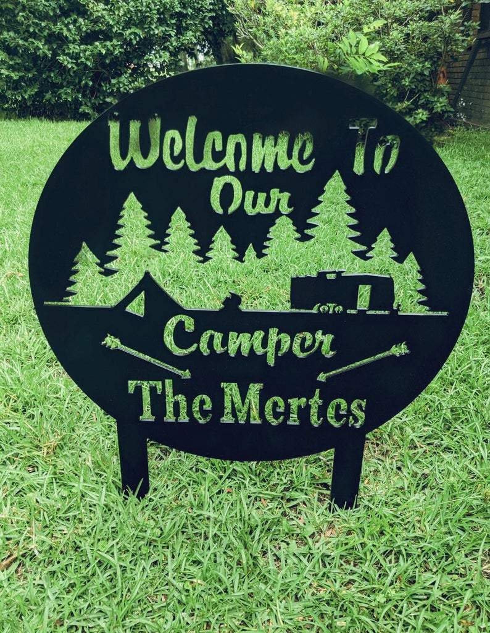 Afcultures Metal Wall Art Panneau de camping-car | Etsy