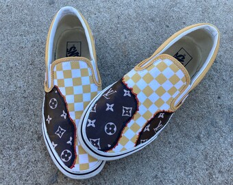 louis vuitton vans yellow