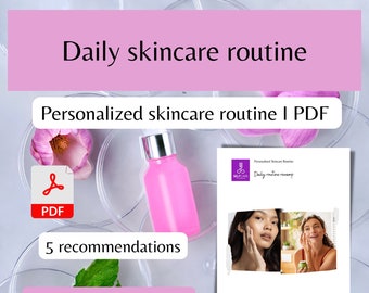 Planificateur de routine de soins de la peau personnalisée, recommandations de soins de la peau quotidiens personnalisés avec instructions de soins du visage, routine de soins de la peau quotidienne