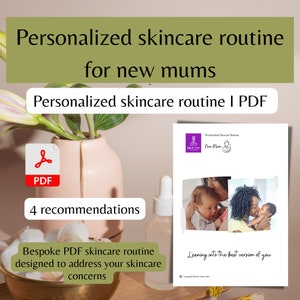 PACOTE DE CUIDADOS PÓS-PARTO, rotina de cuidados com a pele personalizada para mães de primeira viagem, pacote de cuidados para novas mães, presente para novas mães, presente para mães recentes
