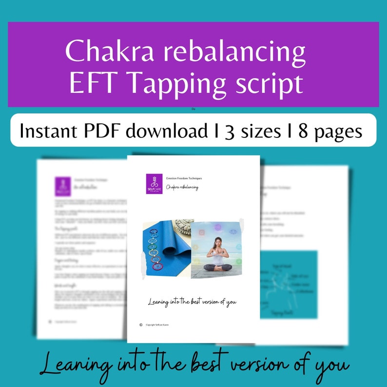Chakra Balancing Script EFT Tapping Script to Rebalance Chakras, EFT Guide to Align Your Energy ...