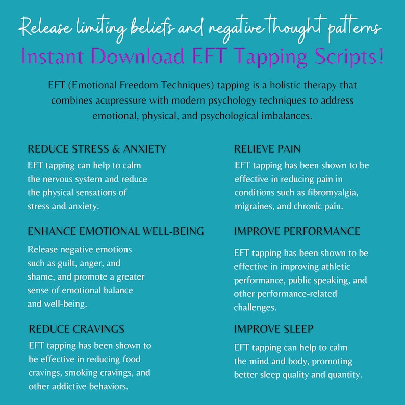 EFT Tapping to Stop Comfort Eating Script, EFT Guide to Stop Emotional ...