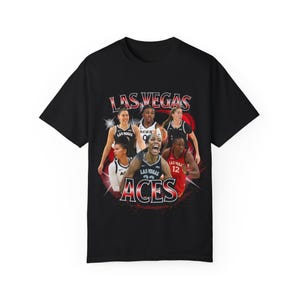 Camiseta unisex del equipo de la WNBA Las Vegas Aces, Chelsea Gray, A'ja Wilson, Kelsey Plum, Kate Martin, Jackie Young y Alysha Clark