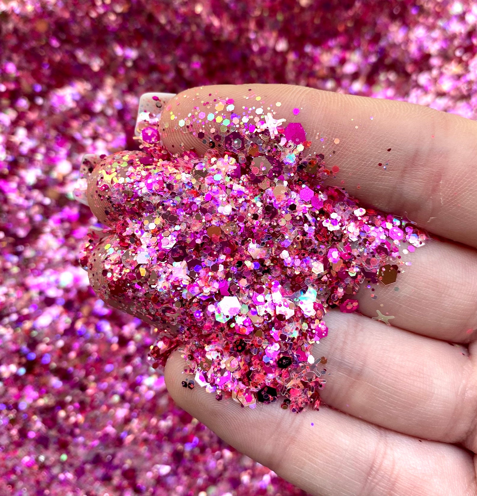 PRETTY IN PINK Custom Pink Chunky Glitter Mix Custom Glitter Etsy
