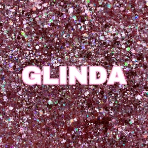 GLINDA Pink Chunky Glitter Mix | Chunky Glitter Mix | 2 oz Glitter | Pink Chunky Glitter | Glitter