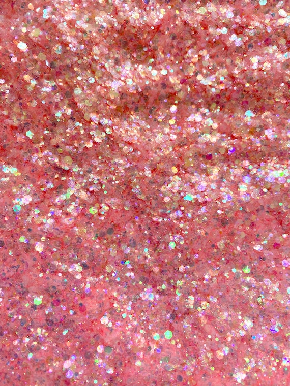 BLOOD MOON Pink Glow in the Dark Chunky Glitter Mix Glow in the Dark Glitter  Chunky Glitter Polyester Glitter Tumbler Glitter 