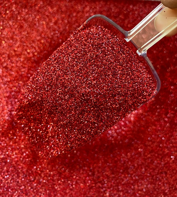 REDRUM Red Holographic Ultra Fine Glitter Fine Red Glitter Polyester Glitter  Tumbler Glitter Resin Glitter Christmas Glitter 