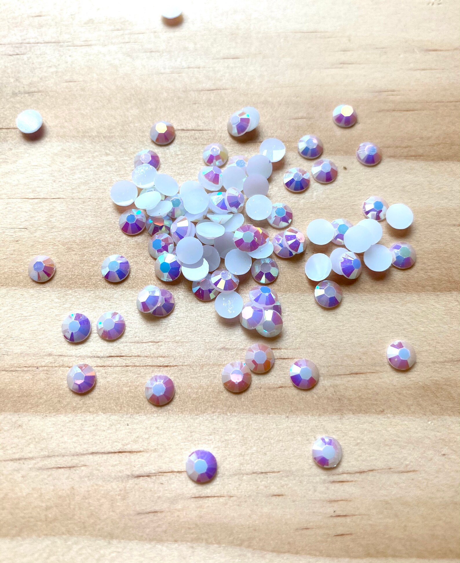 2500 pc White AB JELLY Rhinestones Jelly Rhinestones Resin Etsy