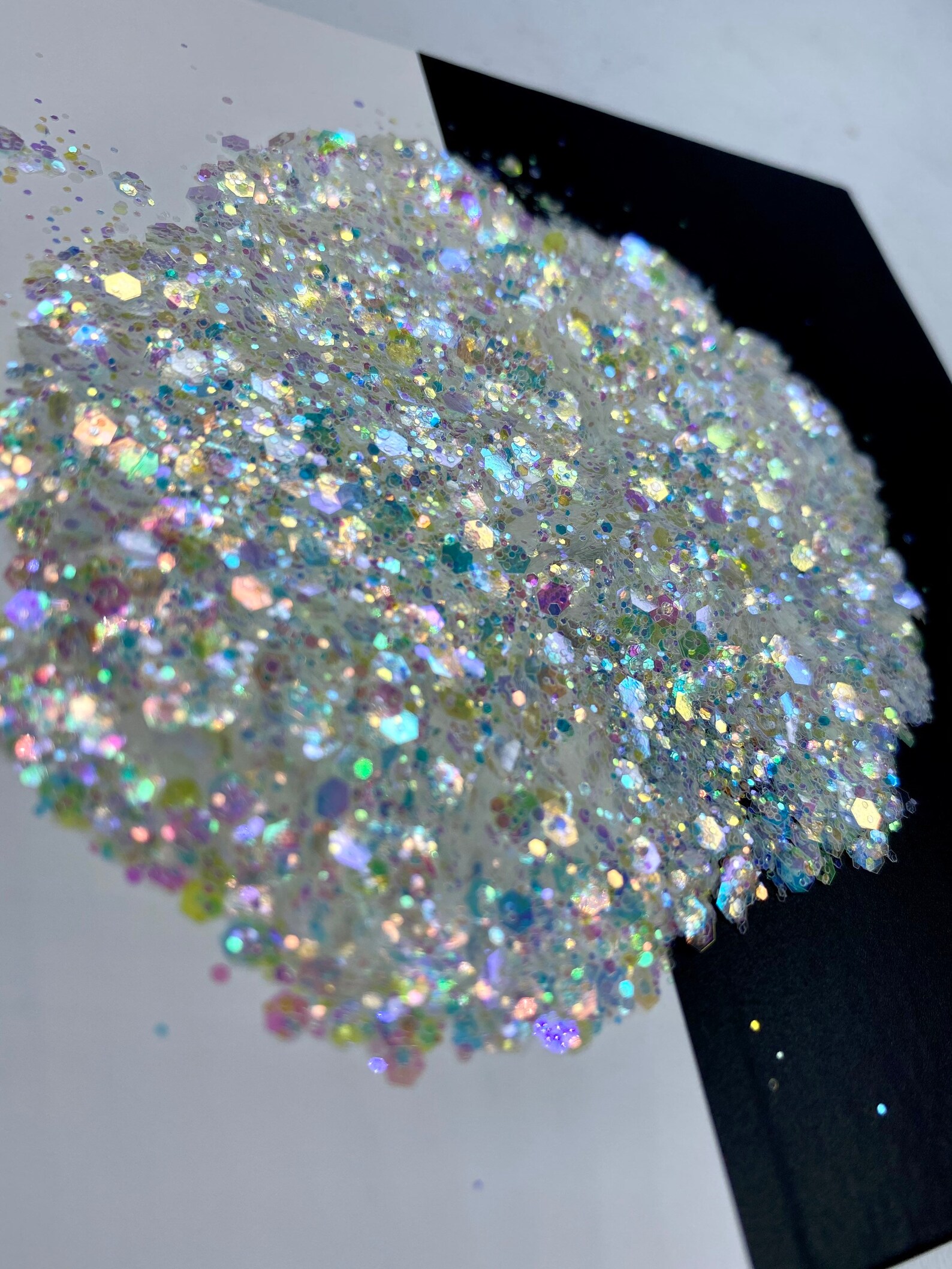 STAR DUST White Opal Chunky Glitter Mix White Chunky Glitter Etsy