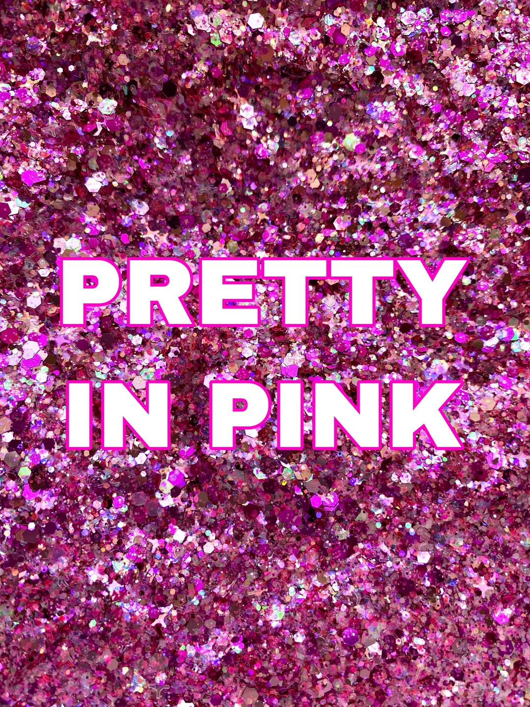 PRETTY IN PINK Custom Pink Chunky Glitter Mix Custom Glitter - Etsy
