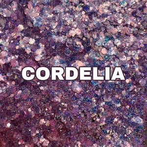 CORDELIA Holographic Chunky Glitter Mix | Holographic Glitter | Chunky Glitter Mix | Tumbler Glitter | Polyester Glitter