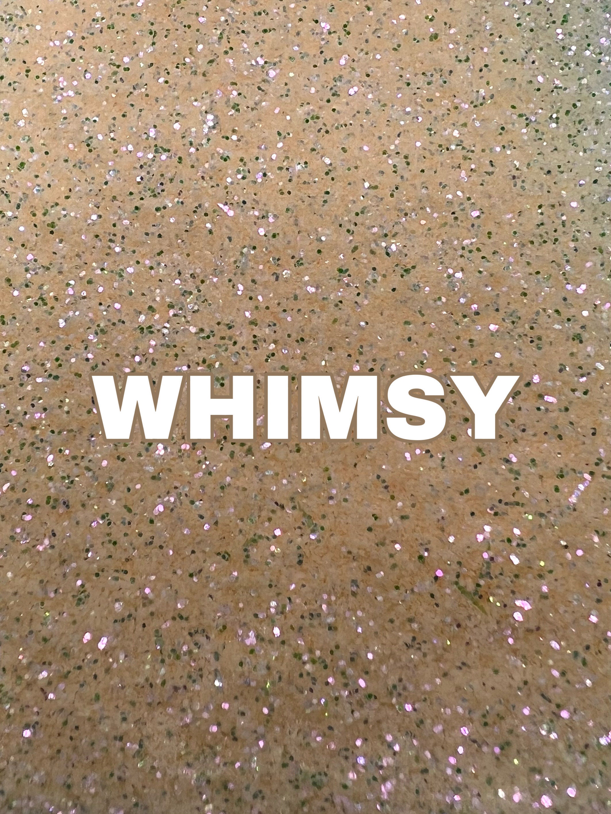 WHIMSY Fine Peach/ Nude Iridescent Glitter | Fine Glitter | Iridescent Glitter |2oz Glitter| Polyester Glitter