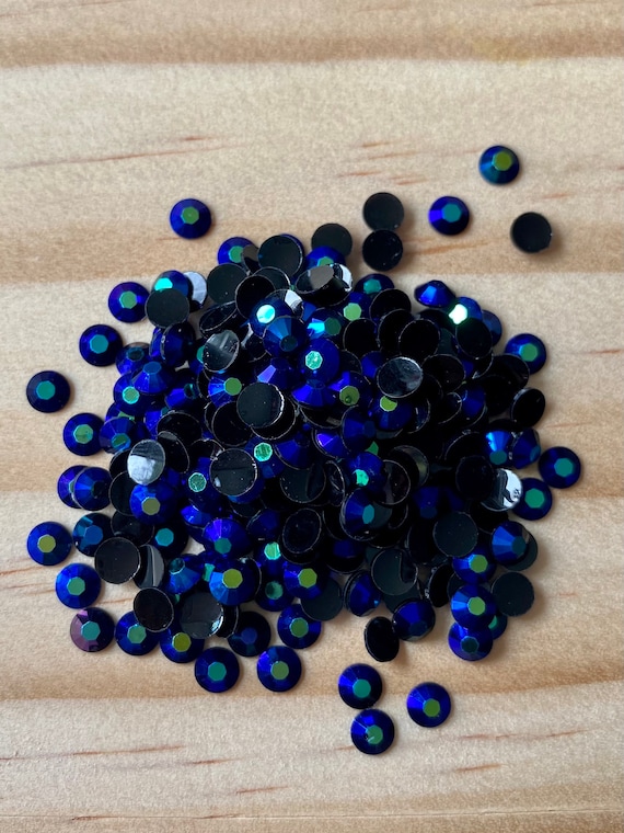 2500 Pc Violet Blue AB Rhinestones AB Rhinestones Resin Rhinestones  Flatback Rhinestones Non Hot Fix Rhinestones 