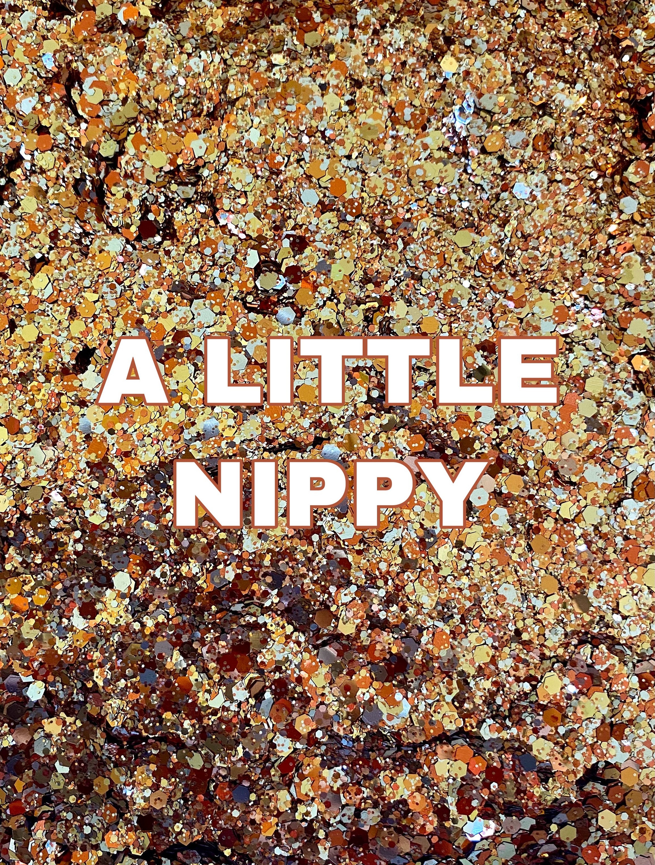 A LITTLE NIPPY Bronze / Gold Chunky Glitter Mix Fall Chunky
