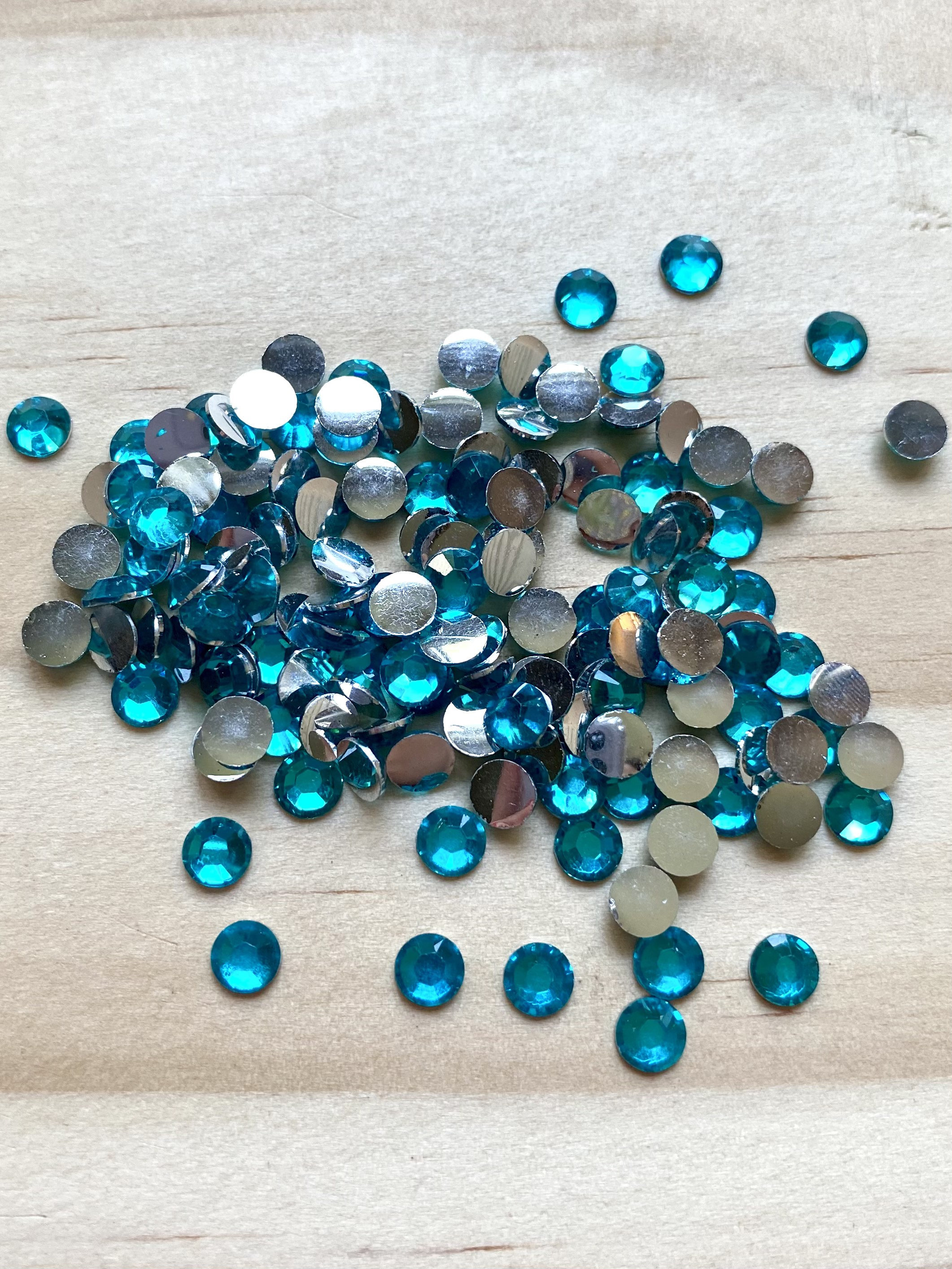 OPAQUE NAVY BLUE Flatback Jelly Resin Rhinestones with No Ab Coating Choose  Size 2mm 3mm 4mm 5mm or 6mm Bling Embellishments Nonhotfix