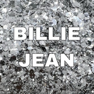 BILLIE JEAN Silver and White Matte Chunky Glitter Mix | Chunky Glitter Mix | Chunky Glitter Mix | Polyester Glitter | Tumbler Glitter