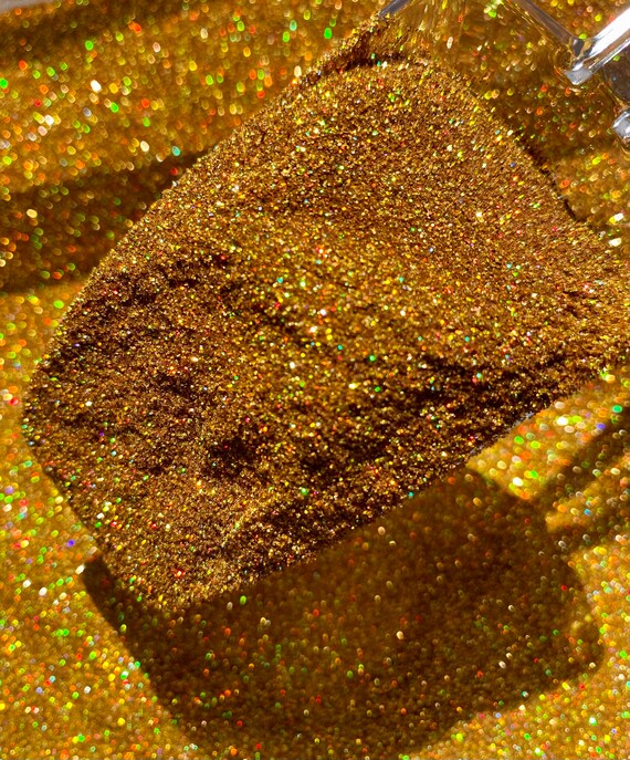 Apparatet stave afstand HONEY HOLE Ultra Fine Gold Holographic Glitter Fine Gold - Etsy
