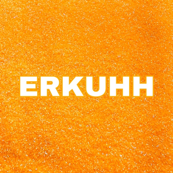 ERKUHH Hot Orange Neon Ultra Fine Glitter | Orange Neon Glitter | Neon Glitter | Tumbler Glitter |Polyester Glitter |Hot Neon Orange Glitter