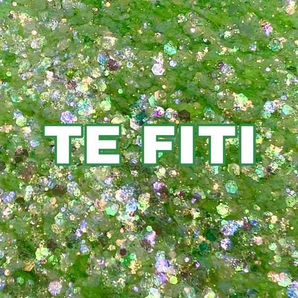 TE FITI Light Green Chunky Glitter Mix With Opal Shift | Green Opal Chunky Glitter | Green Glitter | Polyester Glitter | Tumbler Glitter |