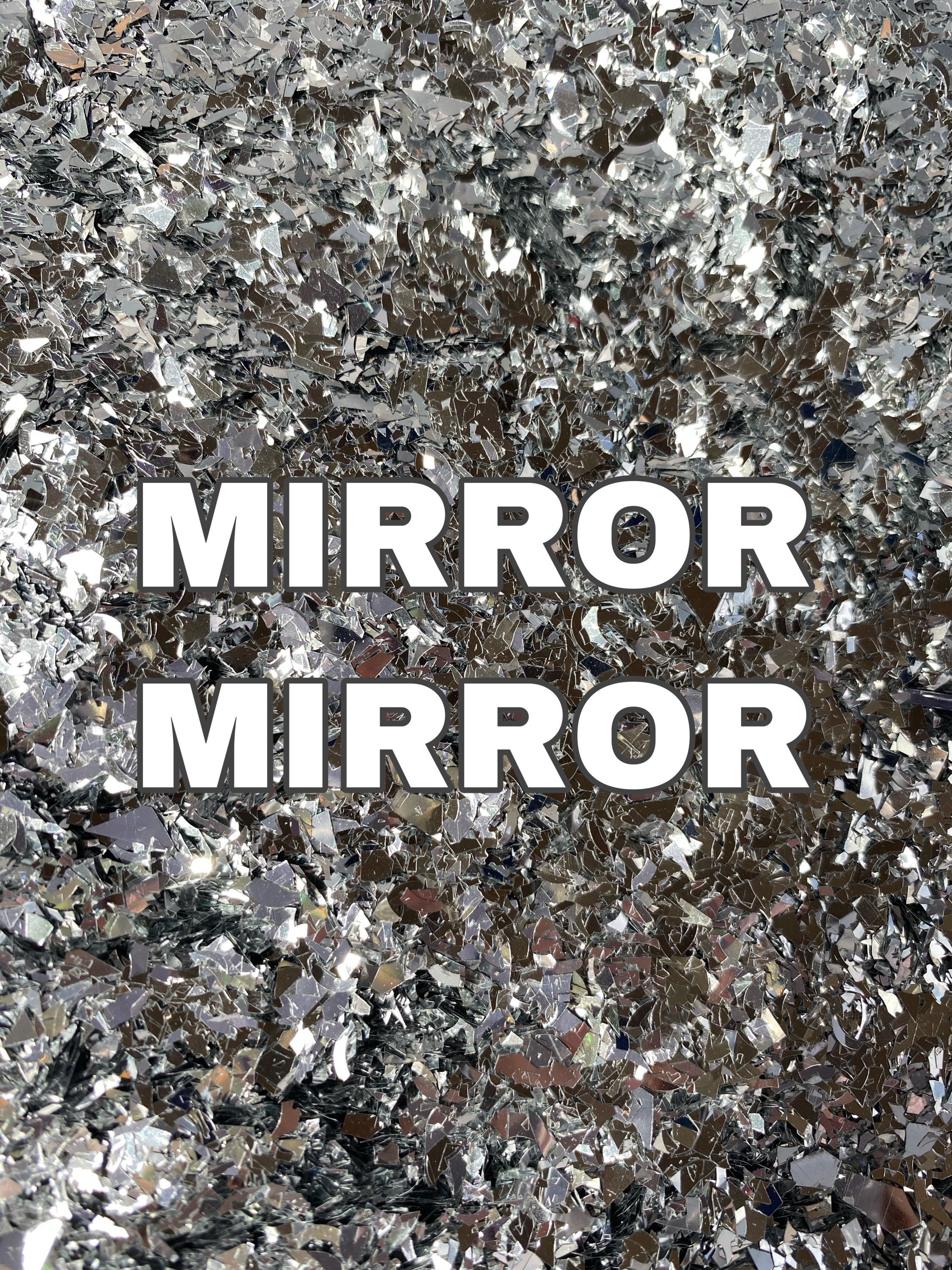 DIY CRUSHED GLASS MIRROR/ How to make Crushed Mirror Glass