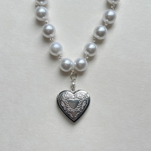 Pear Locket Pearl Locket - Etsy