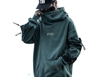 Cyberpunk style hoodie Clearance