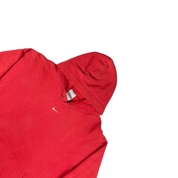Vintage Red Nike Mid Swoosh Hoodie